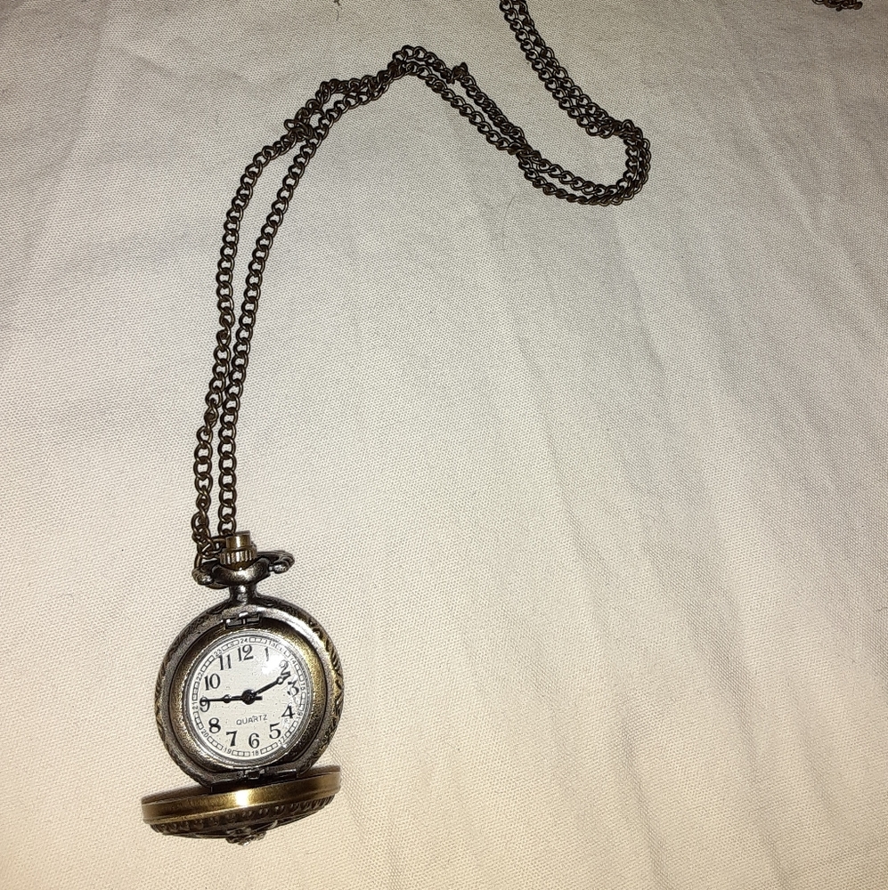 Cute clock Necklace